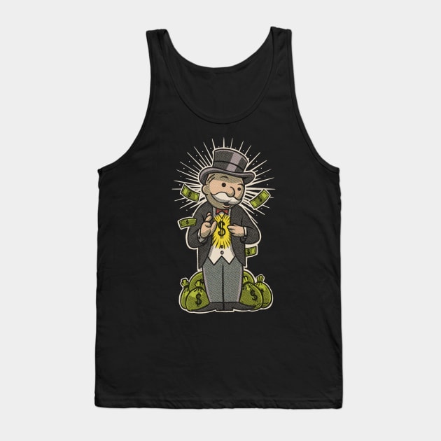 Money is God Tank Top by WilfullyWeird